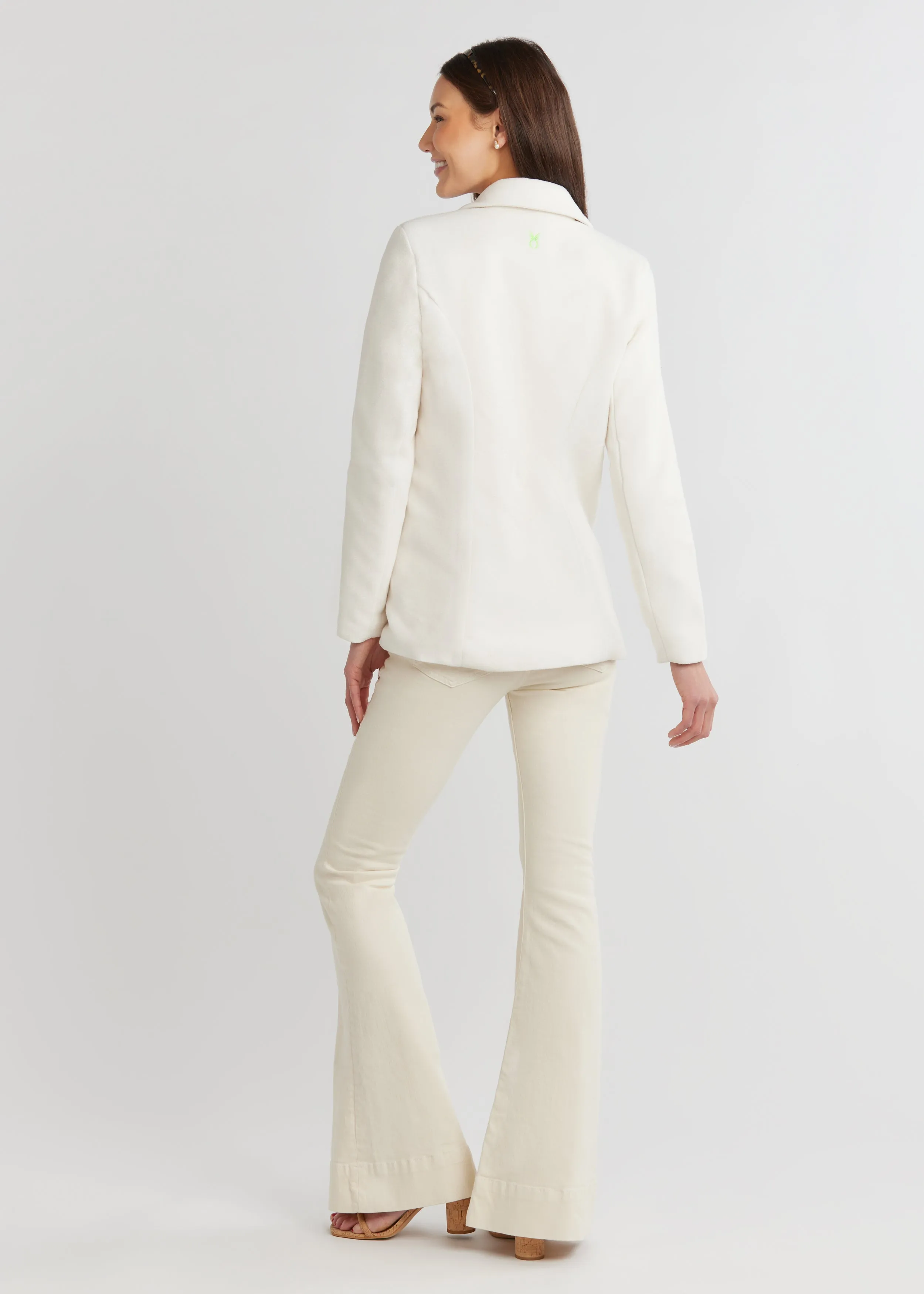 Wellington Blazer in Vello Fleece (Cream)