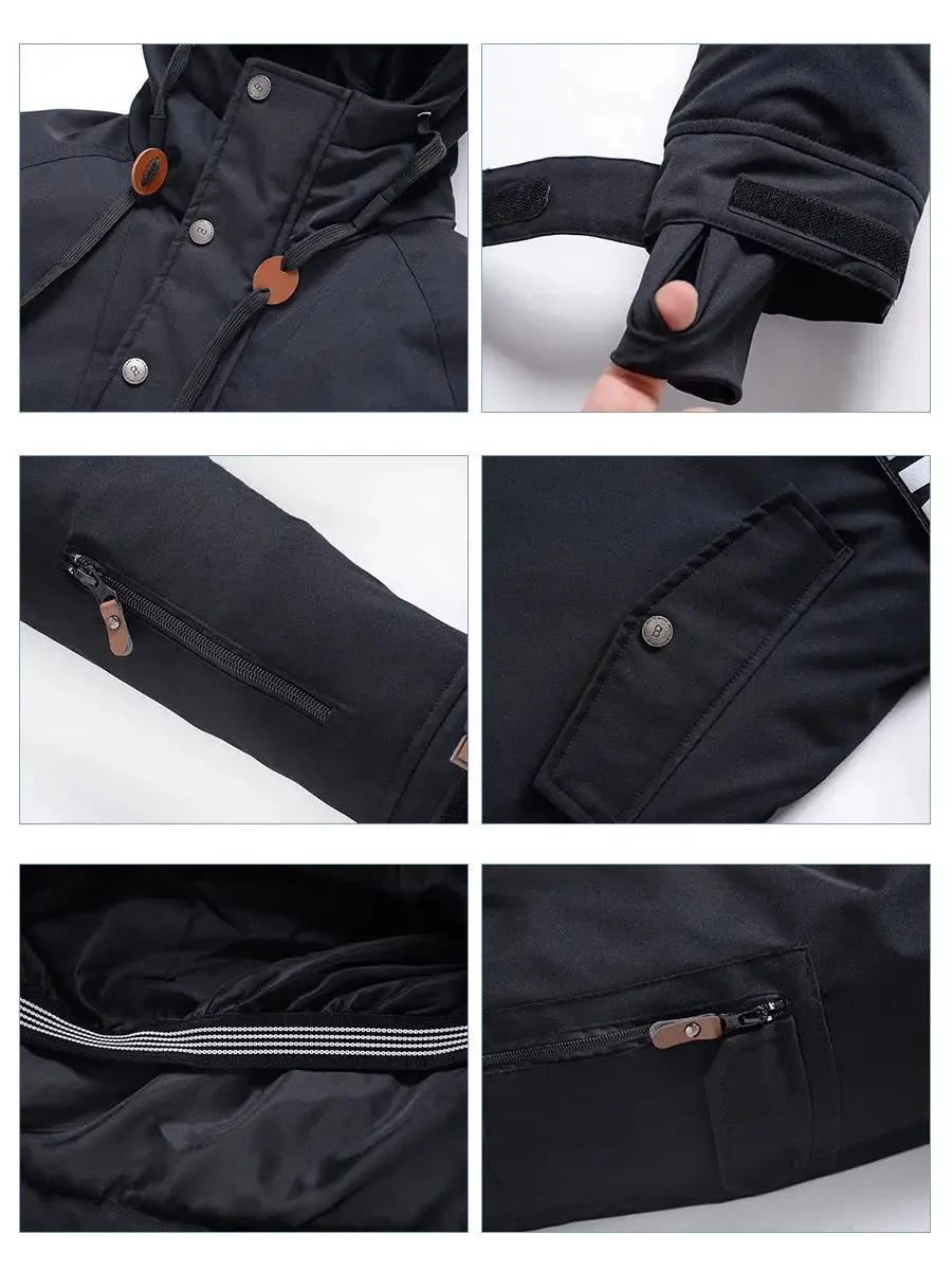 Winter Insulated Anorak Ski Jacket
