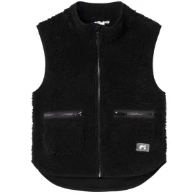 Zwart teddy vest Noderne